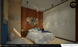 Sample Flat Interior, Awadh City Row Houses, Barabanki, Architecture by ThirdVendor Studios