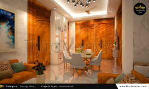 Sample Flat Interior, Awadh City Row Houses, Barabanki, Architecture by ThirdVendor Studios