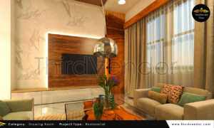 Sample Flat Interior, Awadh City Row Houses, Barabanki, Architecture by ThirdVendor Studios