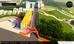 India's First Festival Theme, Gomti FestiVille, An Integrated Township in Lucknow, Designed by ThirdVendor Studios