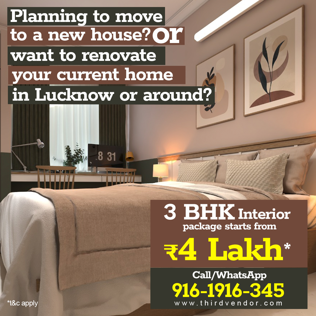3BHK Interior Starts from 3.5 Lakhs